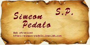 Simeon Pedalo vizit kartica